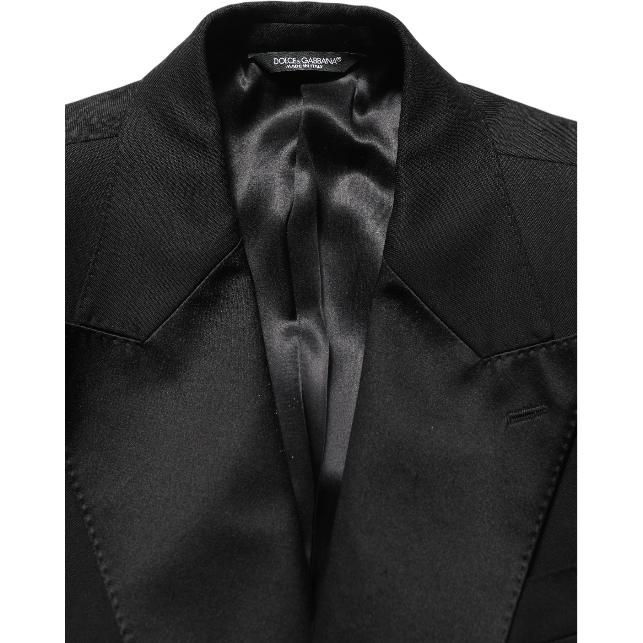 Black Wool Slim Fit Formal 3 Piece Men Suit