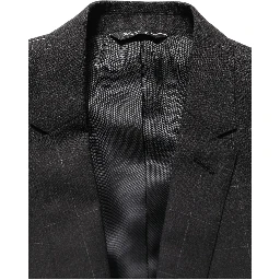 Black Wool Slim Fit Formal 2 Piece Men Suit