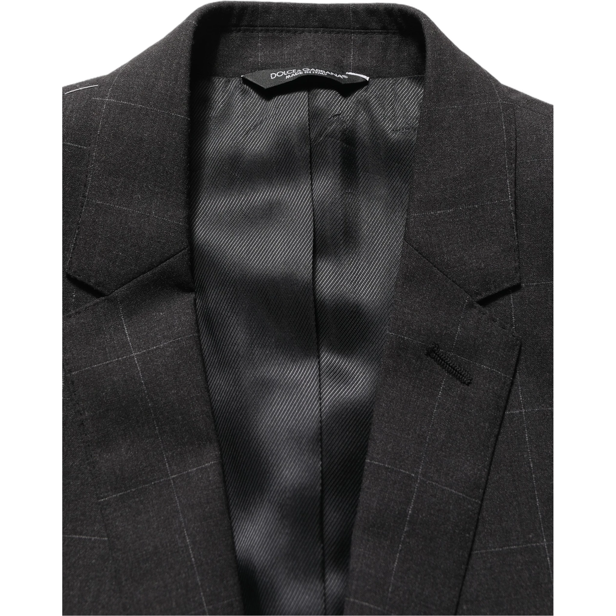 Black Wool Slim Fit Formal 2 Piece Men Suit