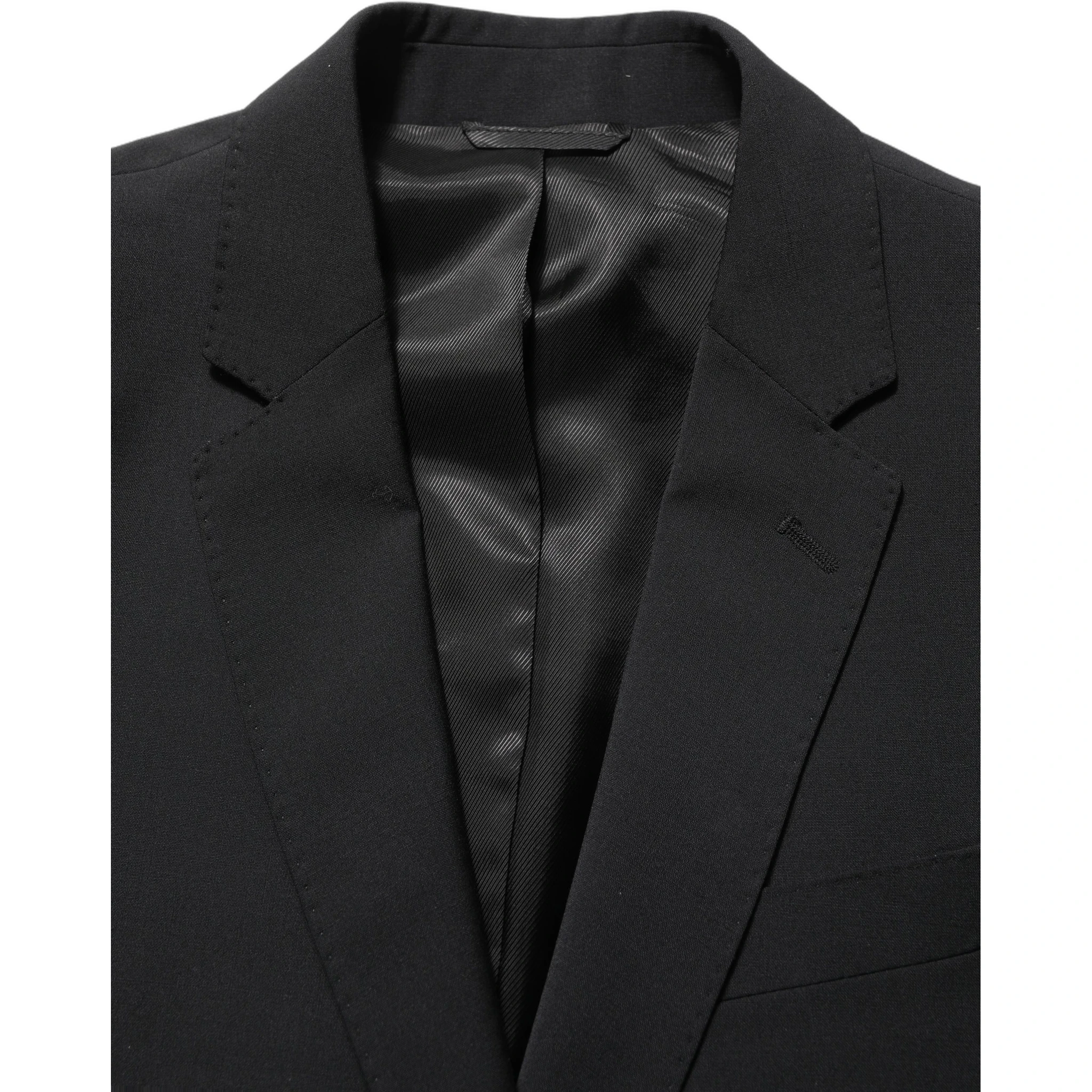 Black Wool Slim Fit Formal 2 Piece Men Suit