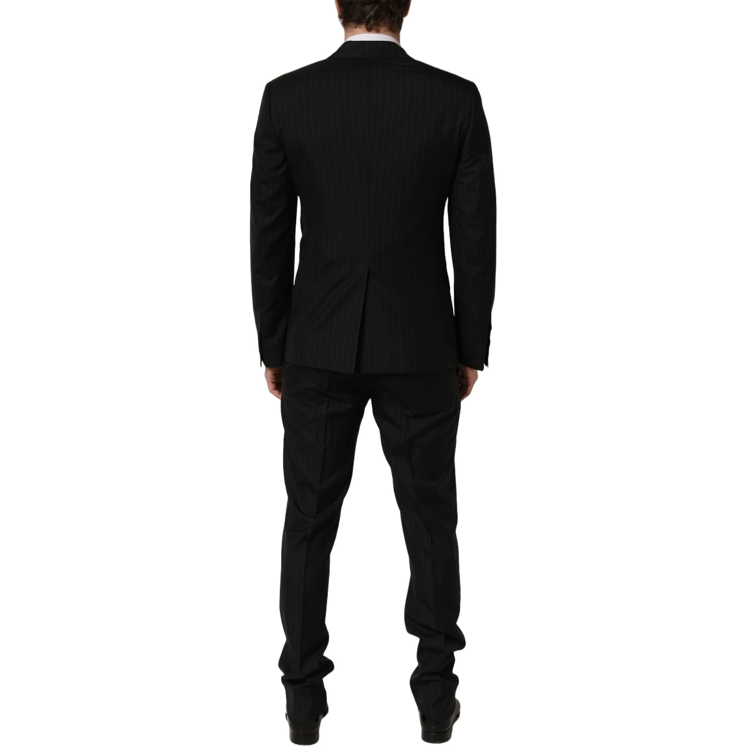 Black Stripes Slim Fit Formal 3 Piece Suit