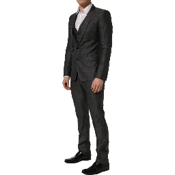 Gray MARTINI Slim Fit Formal 3 Piece Suit