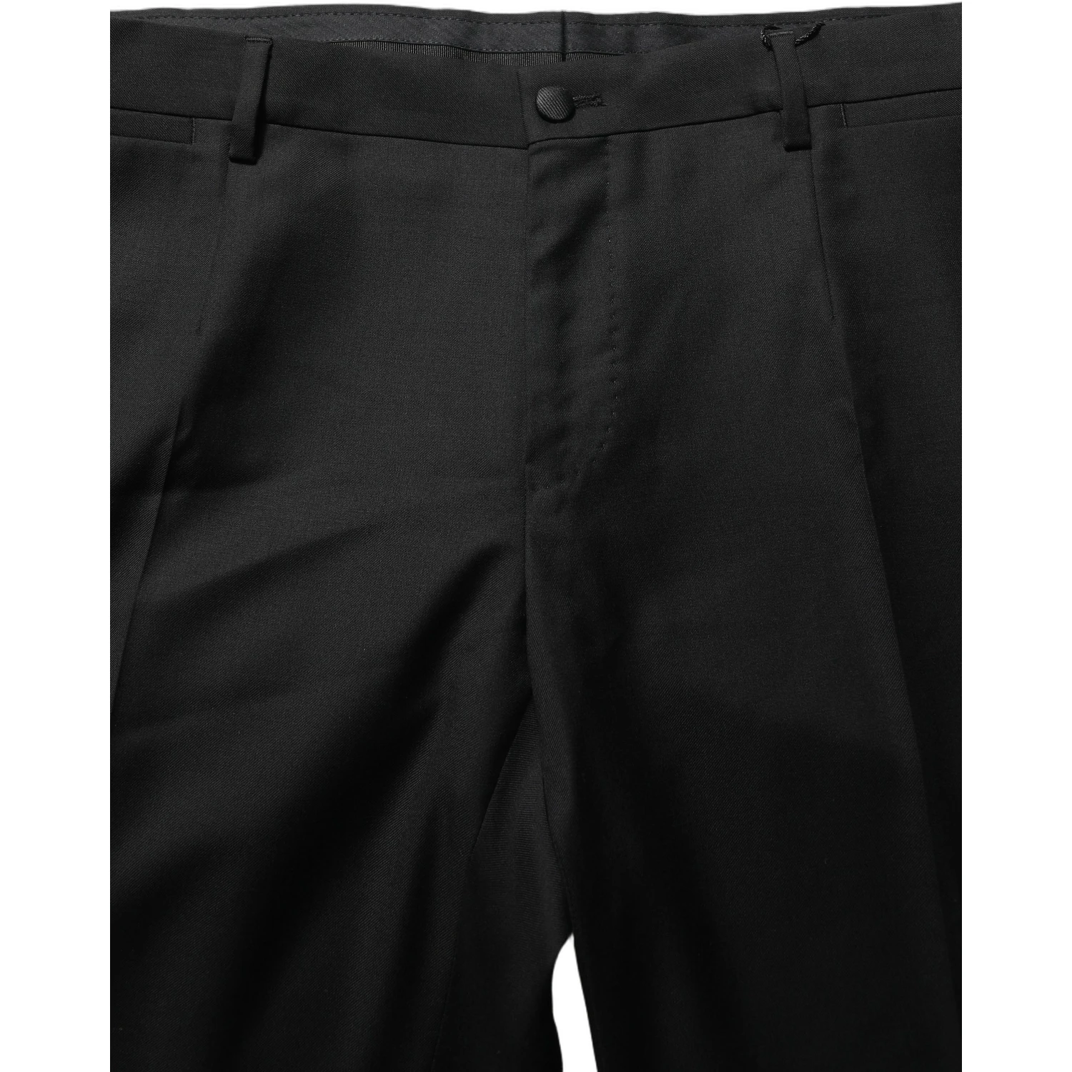Black Wool Skinny Leg Dress Trouser Pants