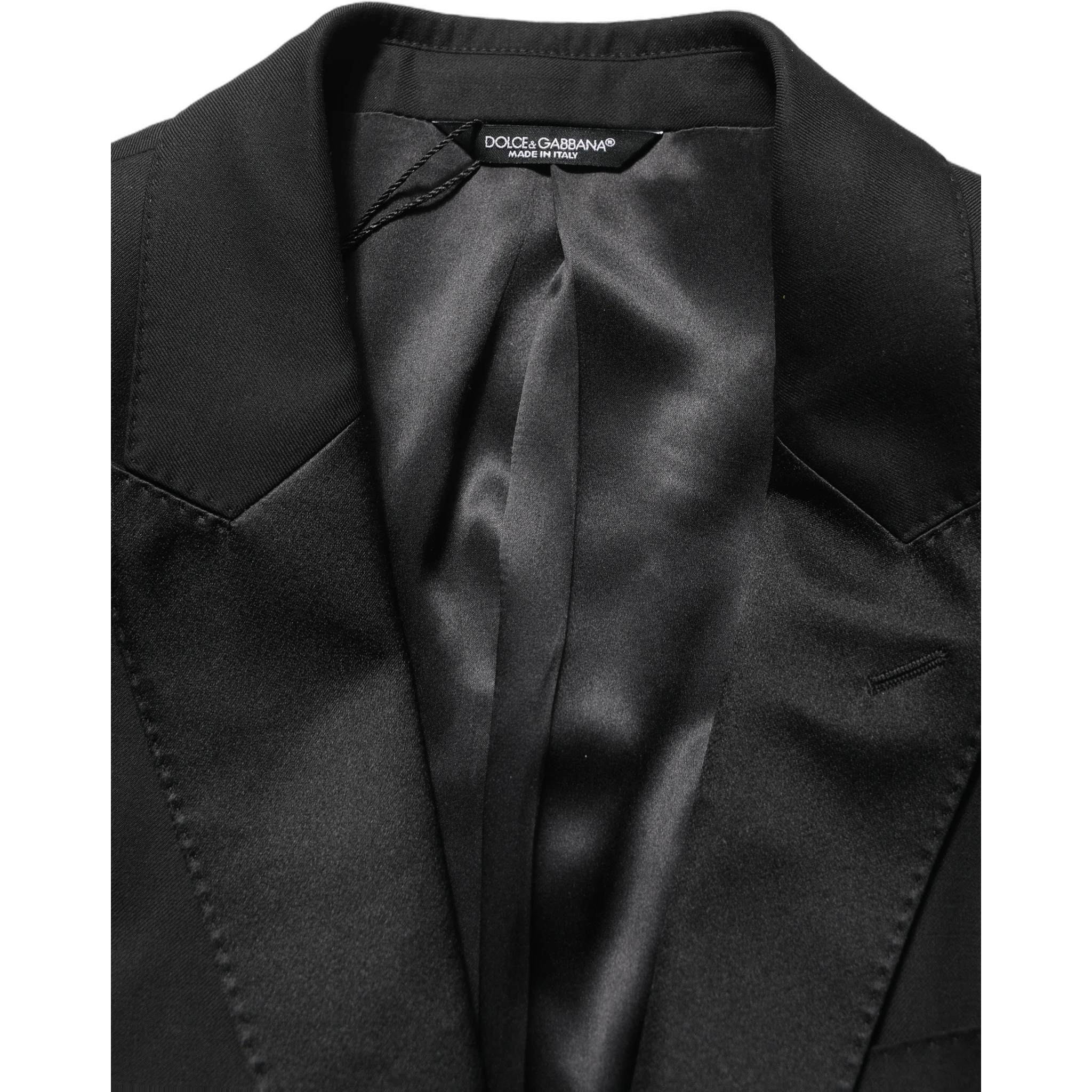 Black Wool Slim Fit Formal 2 Piece Men Suit