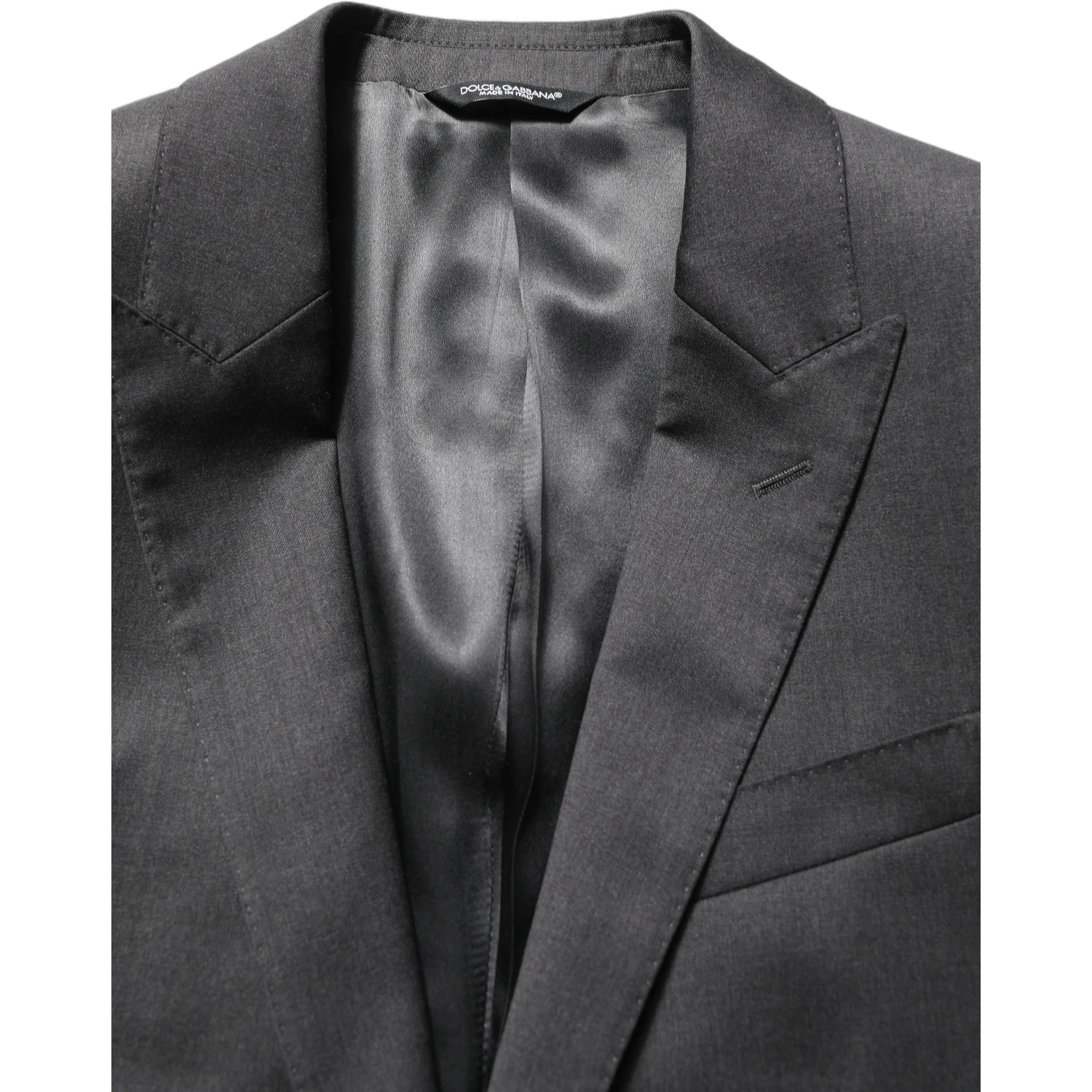 Gray Wool Slim Fit Formal 2 Piece Men Suit