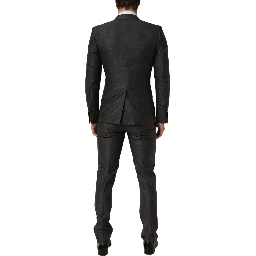 Gray MARTINI Slim Fit Formal 3 Piece Suit