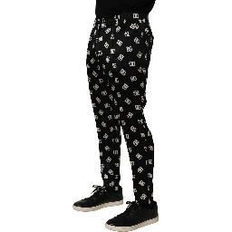 Black Silk Skinny Leg Dress Men Trouser Pants