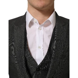 Gray MARTINI Slim Fit Formal 3 Piece Suit