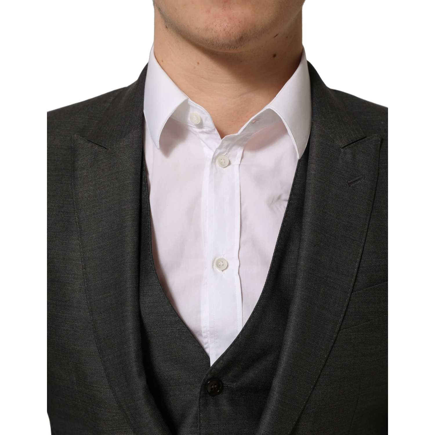 Gray MARTINI Slim Fit Formal 3 Piece Suit