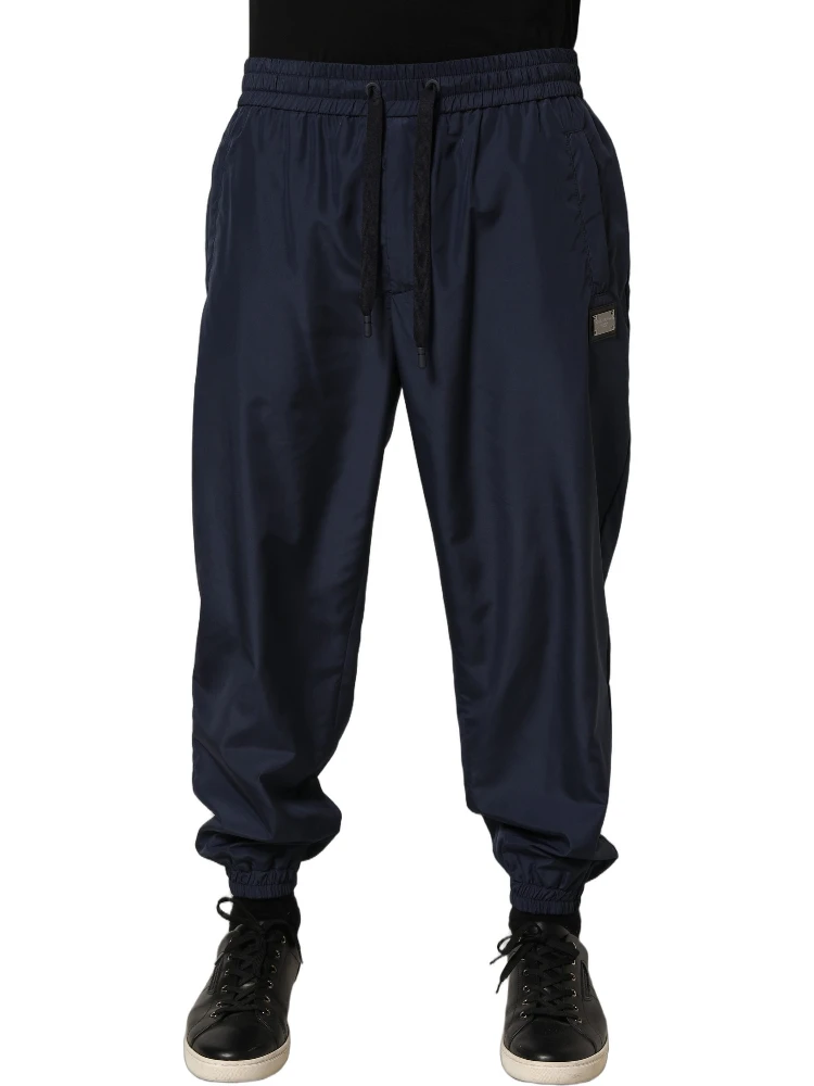 Dark Blue Polyester Jogger Sweatpants Pants alternative