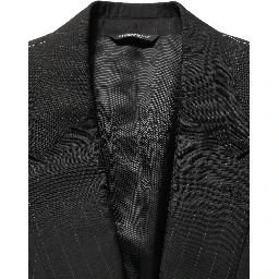 Black Stripes Slim Fit Formal 3 Piece Suit