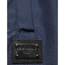 Dark Blue Polyester Jogger Sweatpants Pants
