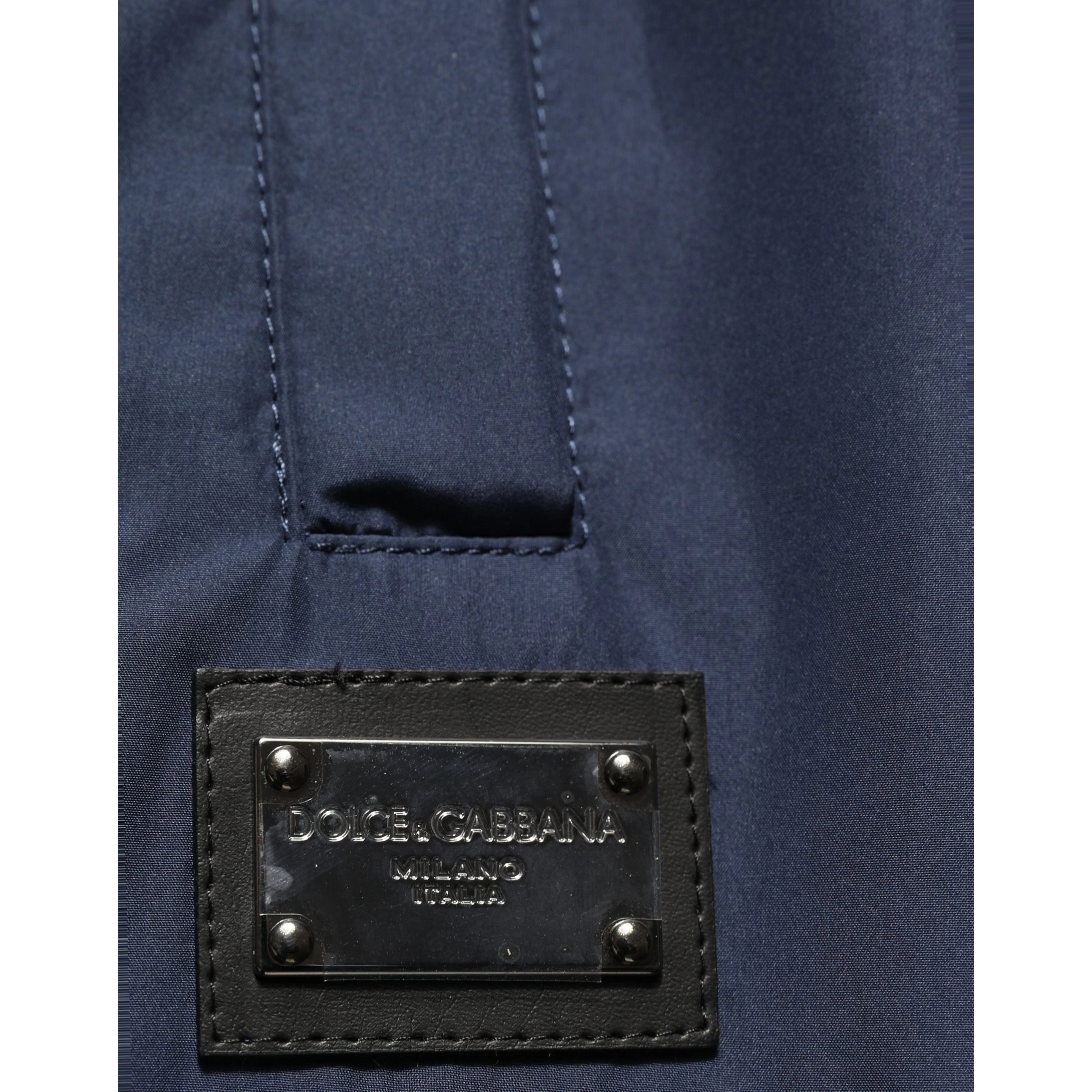 Dark Blue Polyester Jogger Sweatpants Pants