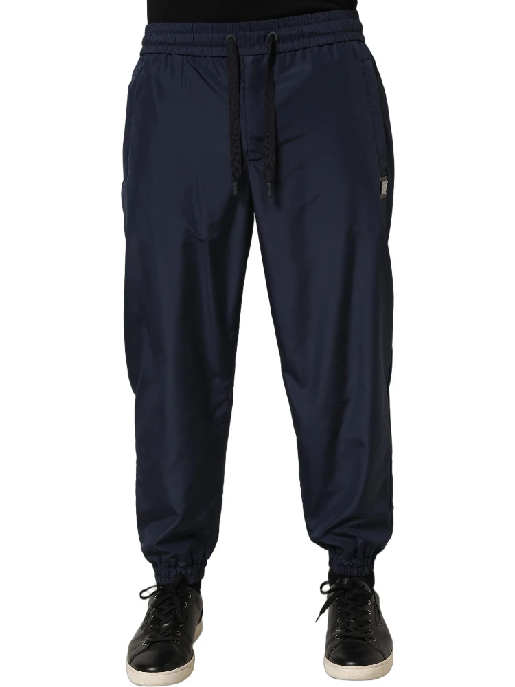 Dark Blue Polyester Jogger Sweatpants Pants alternative