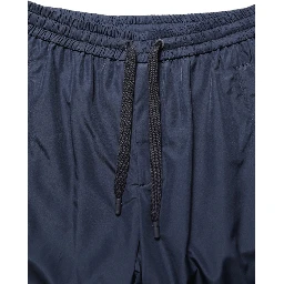 Dark Blue Polyester Jogger Sweatpants Pants