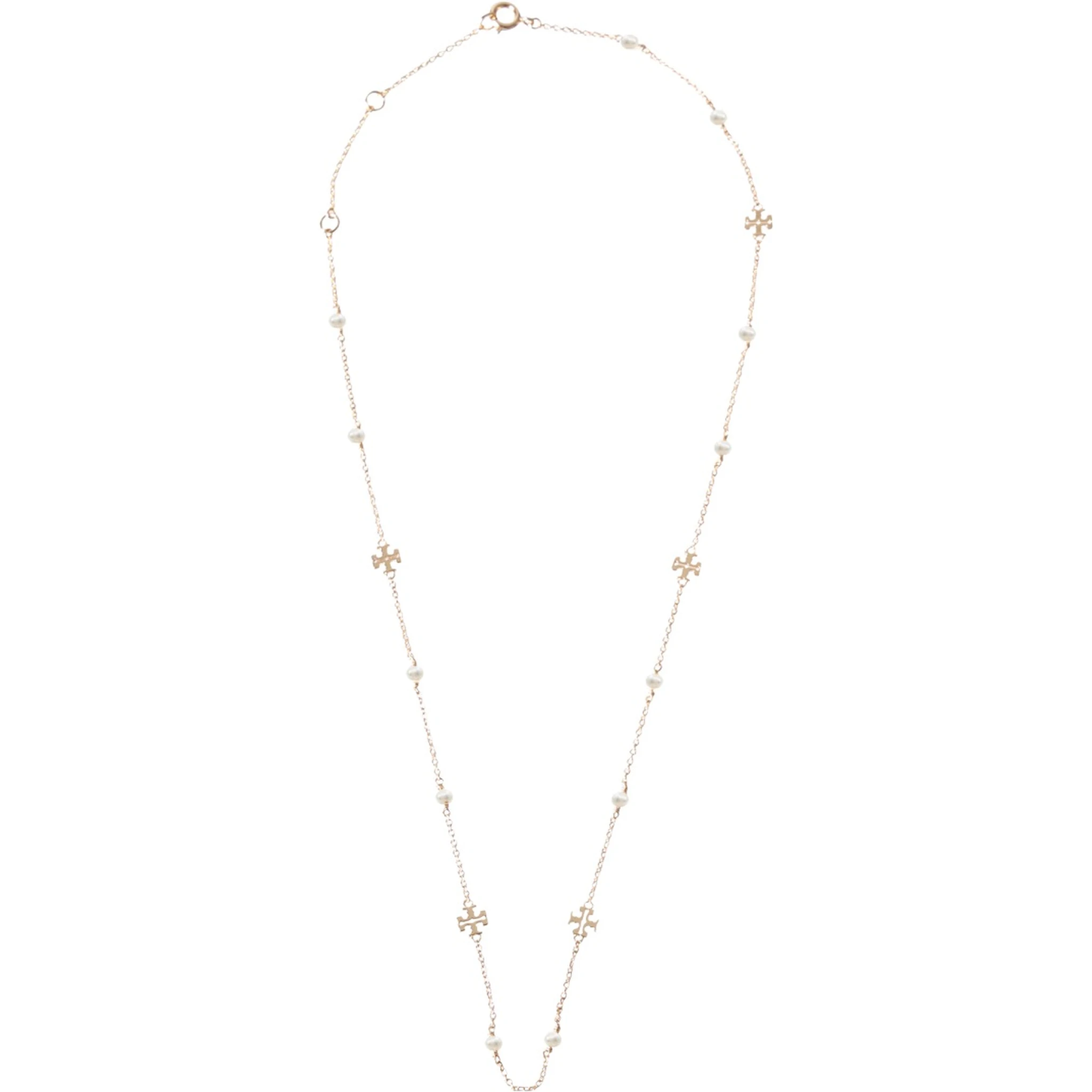 COLLANA "KIRA" CON LOGO E PERLE