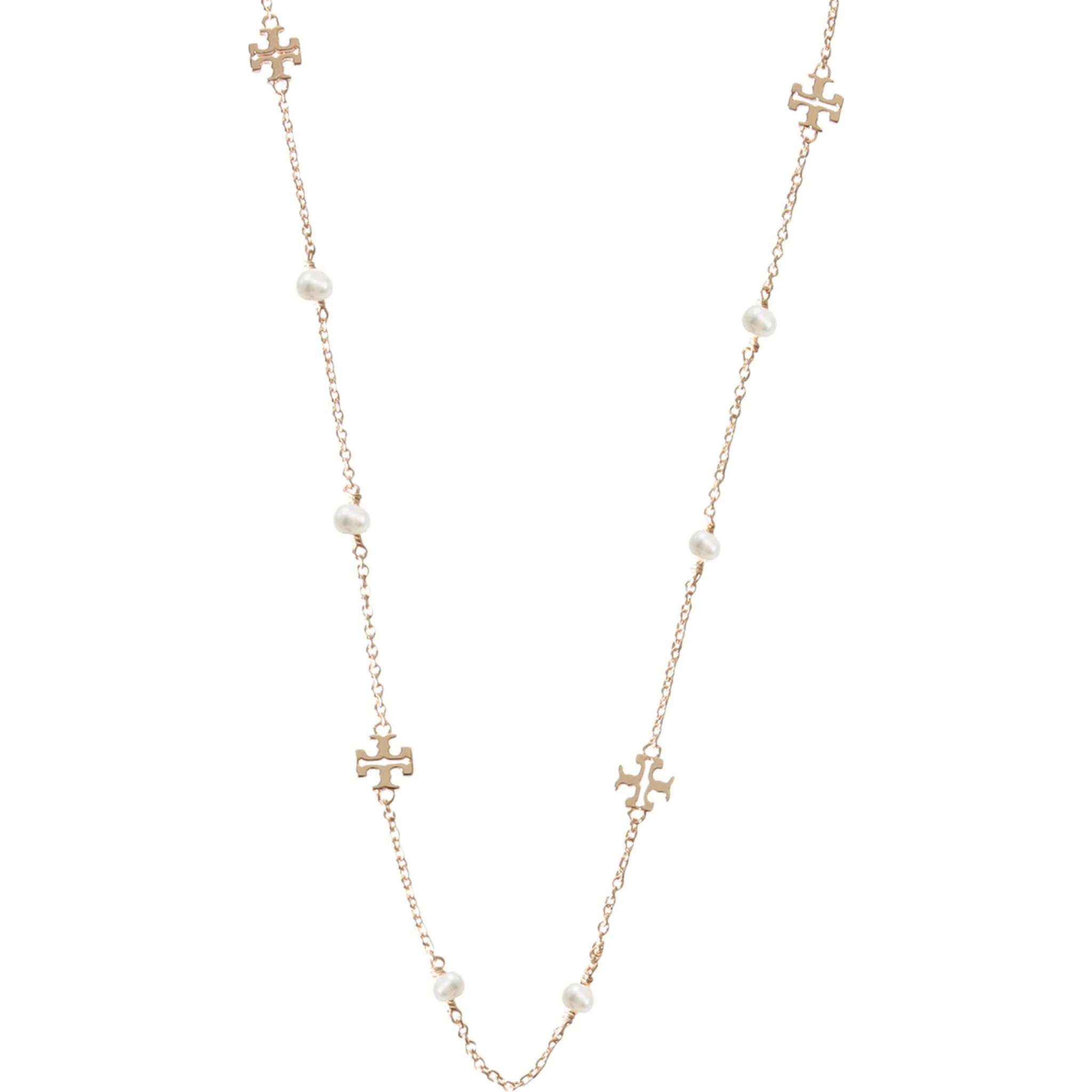 COLLANA "KIRA" CON LOGO E PERLE