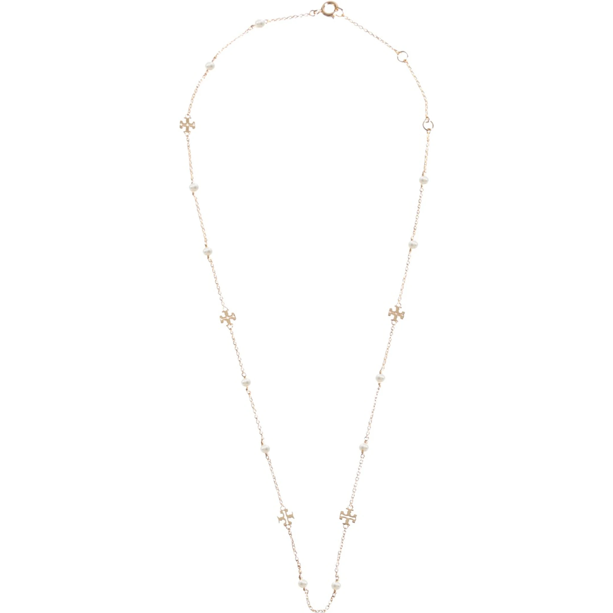 COLLANA "KIRA" CON LOGO E PERLE