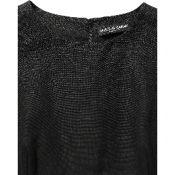Black Floral Lace Sleeveless Shift Dress