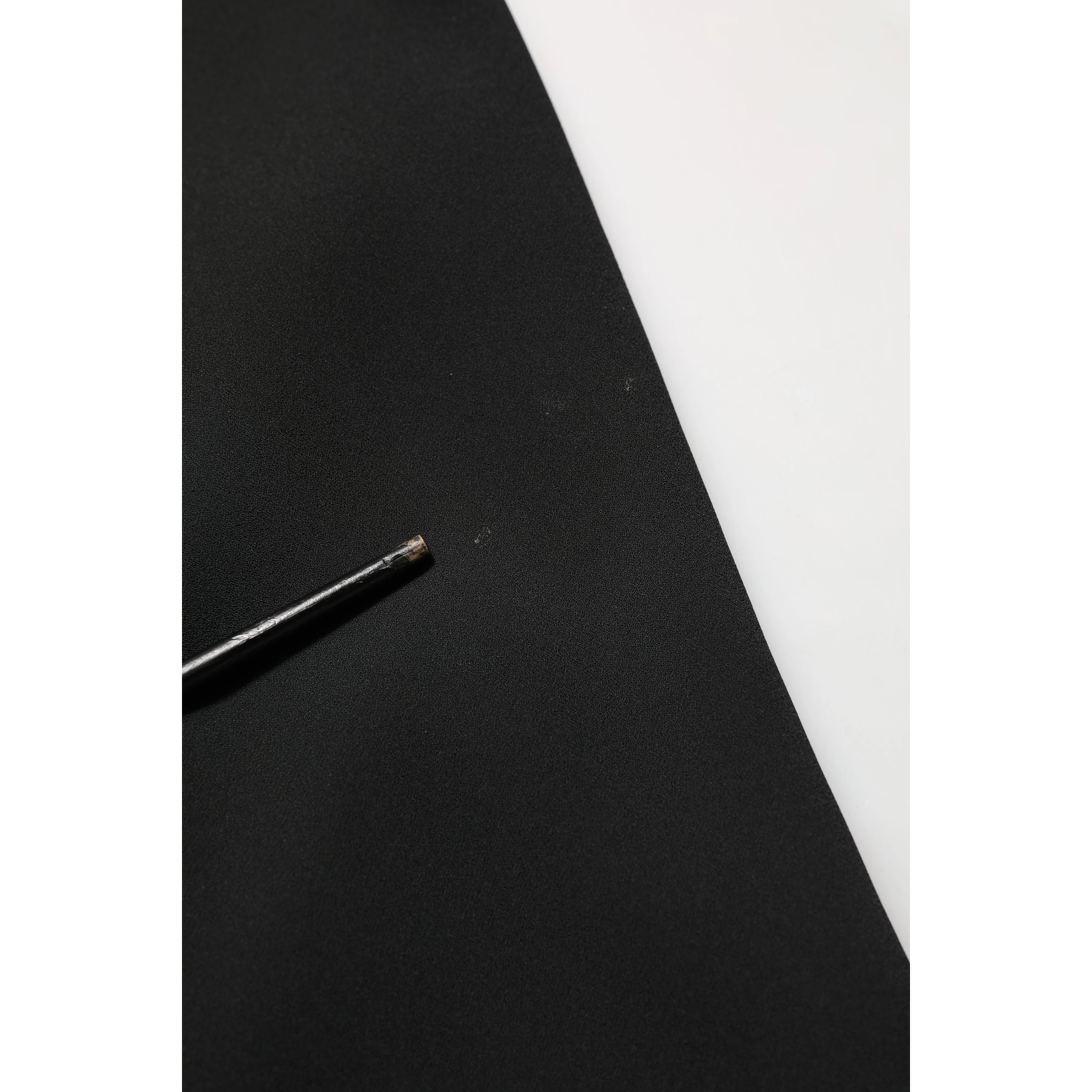 Black Viscose Cropped Sleeves Midi Dress