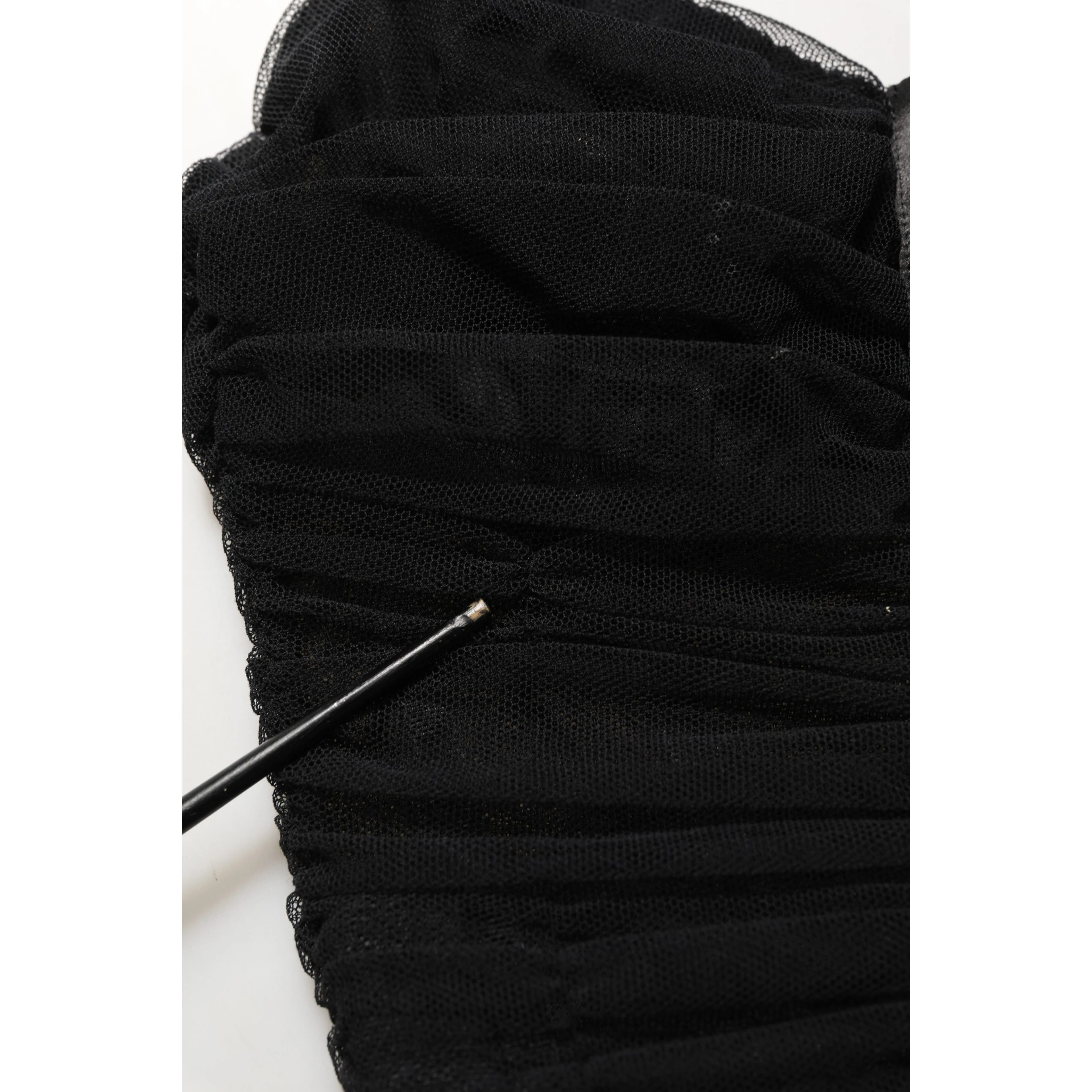 Sleeveless V-neck Shift Knee Length Black