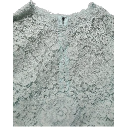 Mint Green Lace Sleeveless Knee Length Dress