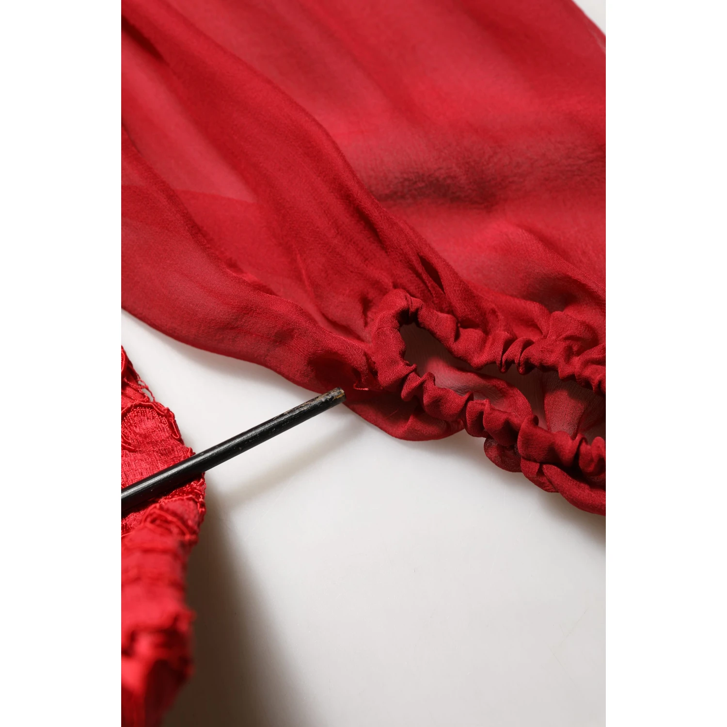 Red Embellished Mermaid Long Gown Dress