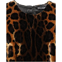 Brown Leopard Sleeveless Sheath Mini Dress
