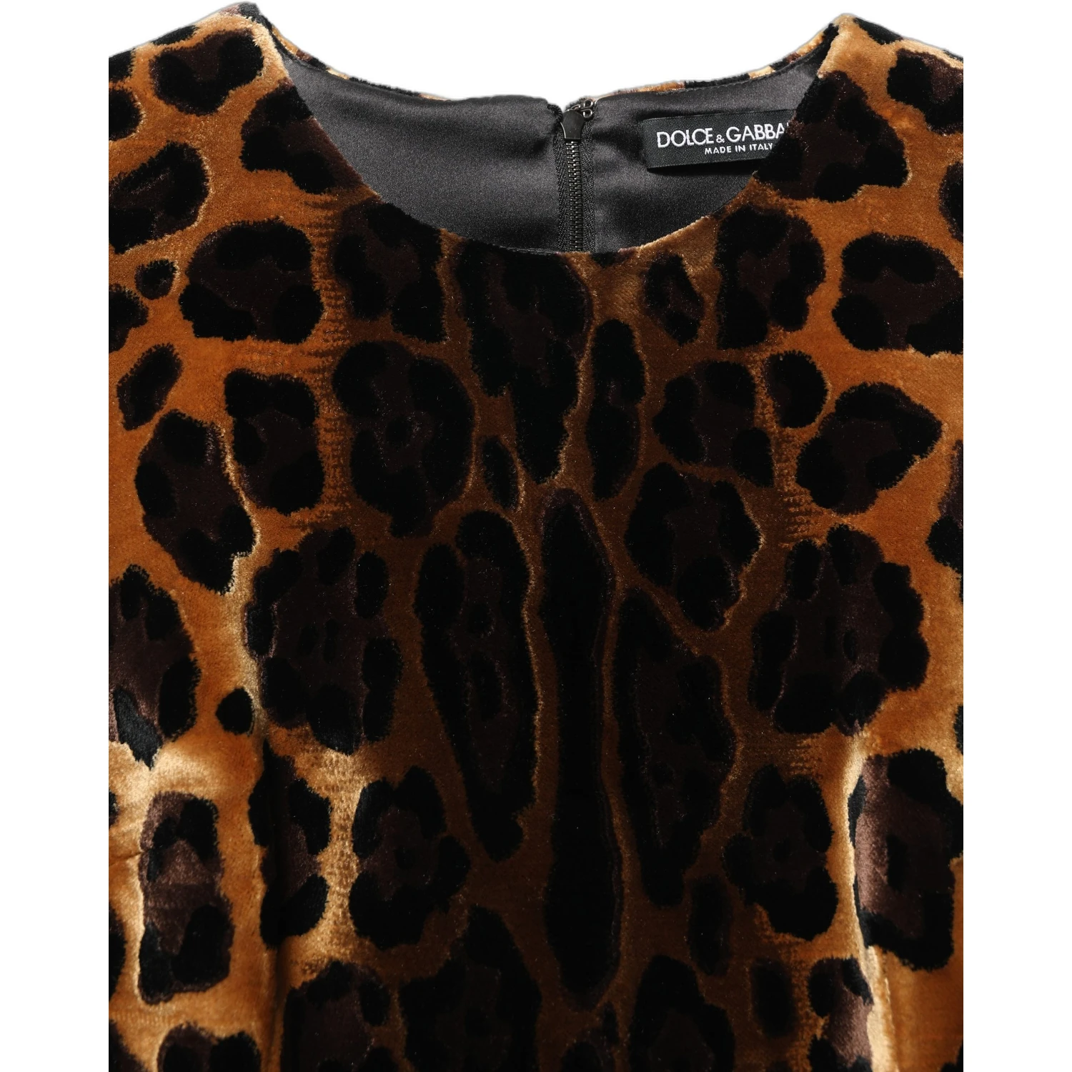 Brown Leopard Sleeveless Sheath Mini Dress
