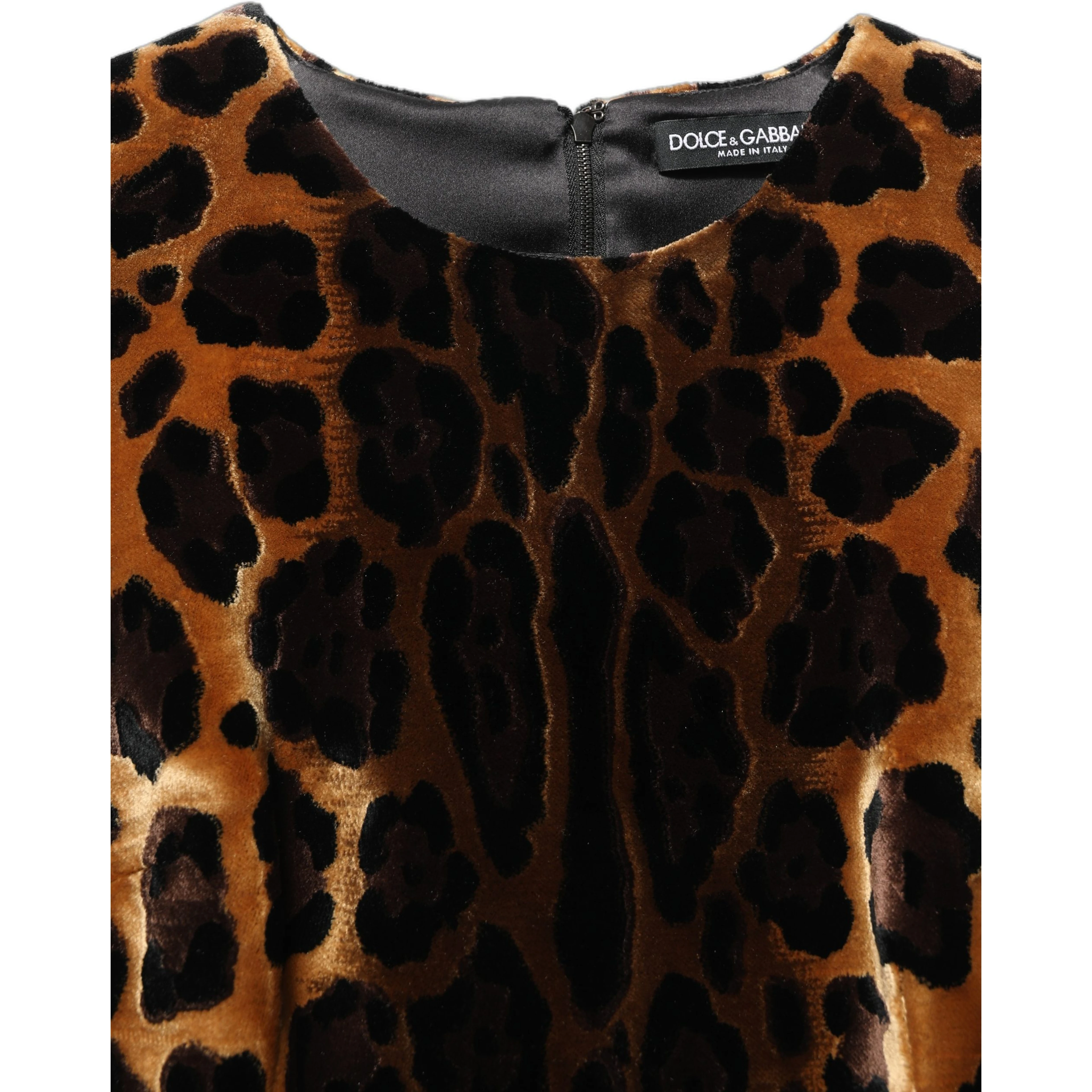 Brown Leopard Sleeveless Sheath Mini Dress