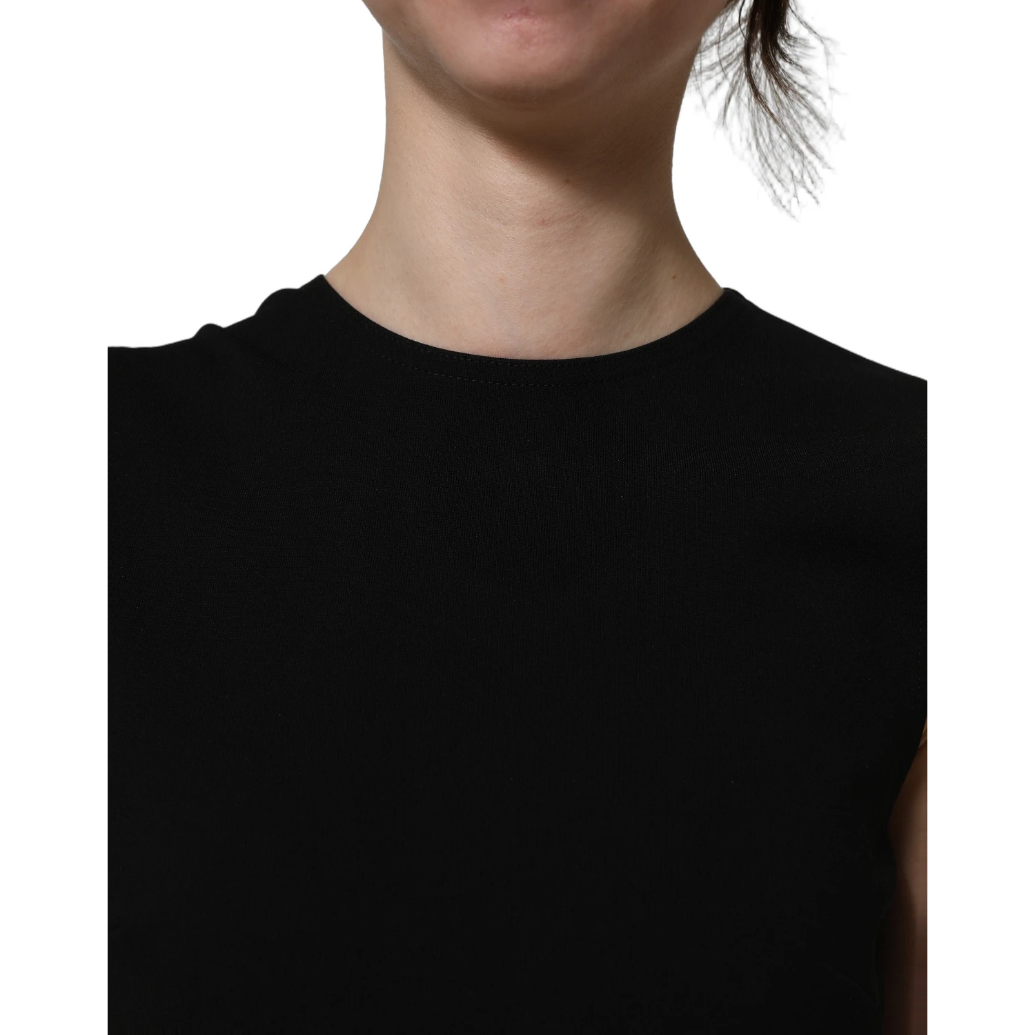 Black Cut Out Detail Sleeveless Maxi Dress