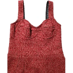 Multicolor Tweed Belted Babydoll Mini Dress