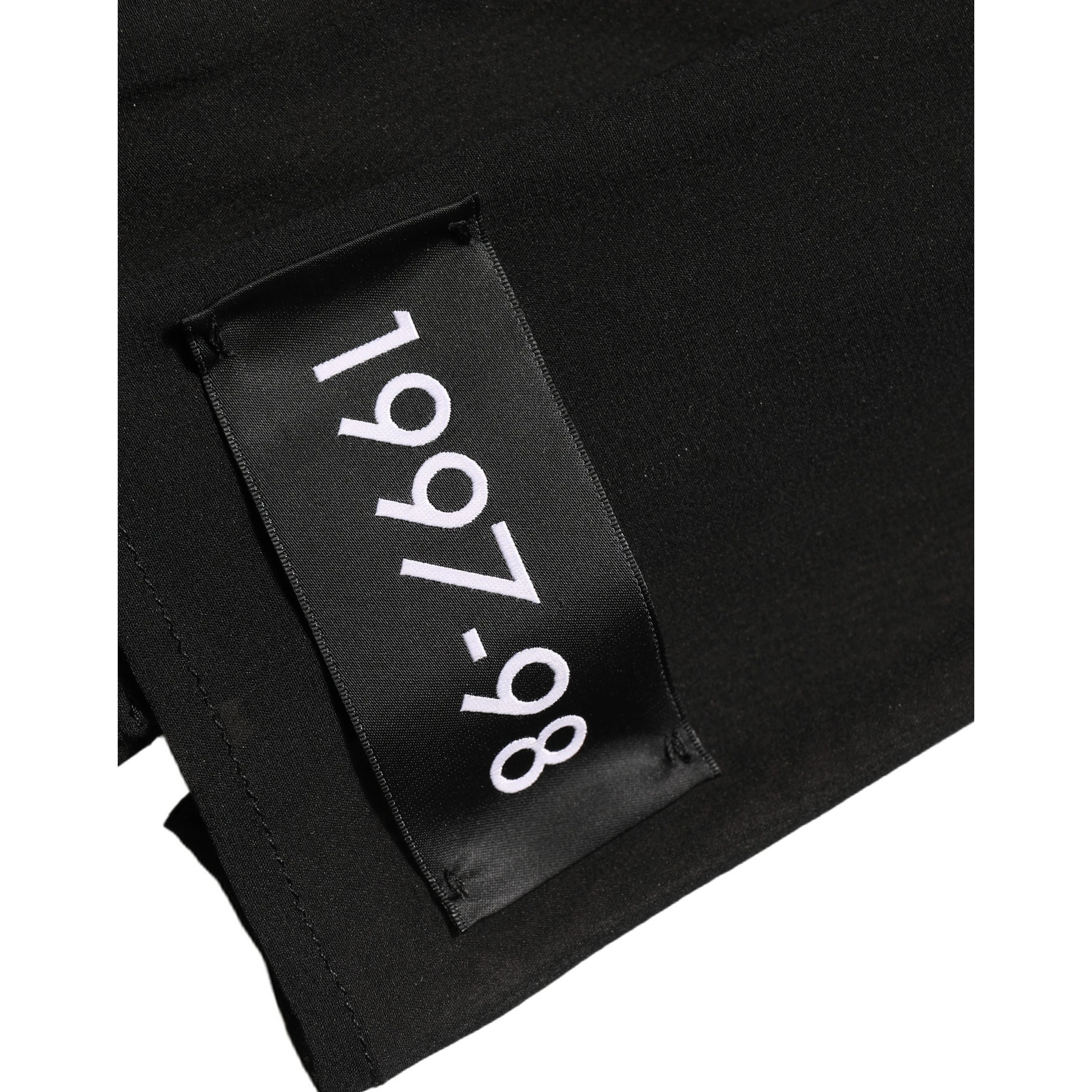 Black Silk Sheer Chiffon Long Maxi Dress