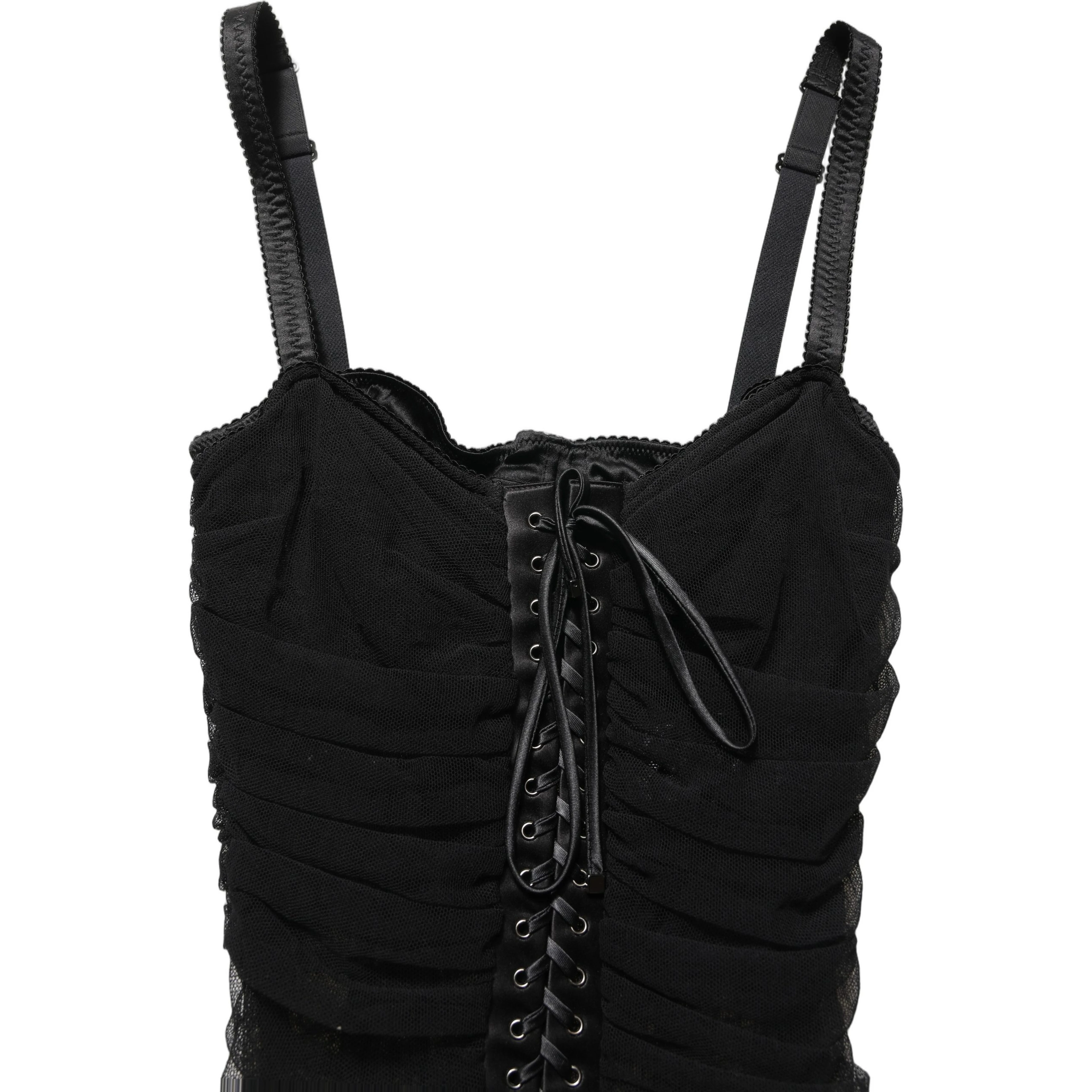 Black Bodycon Fitted Corset Style Mini Dress