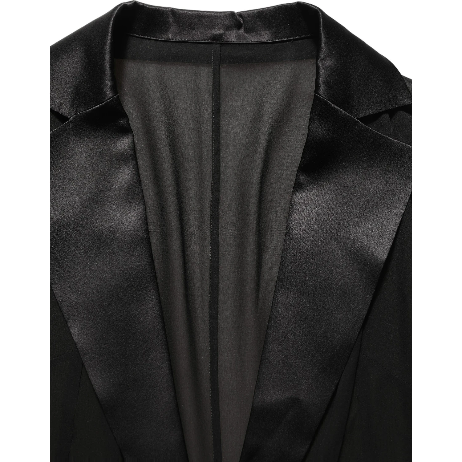 Black Silk Sheer Chiffon Long Maxi Dress