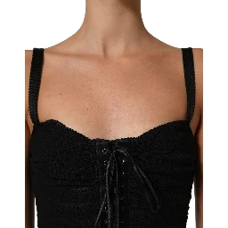 Black Bodycon Fitted Corset Style Mini Dress