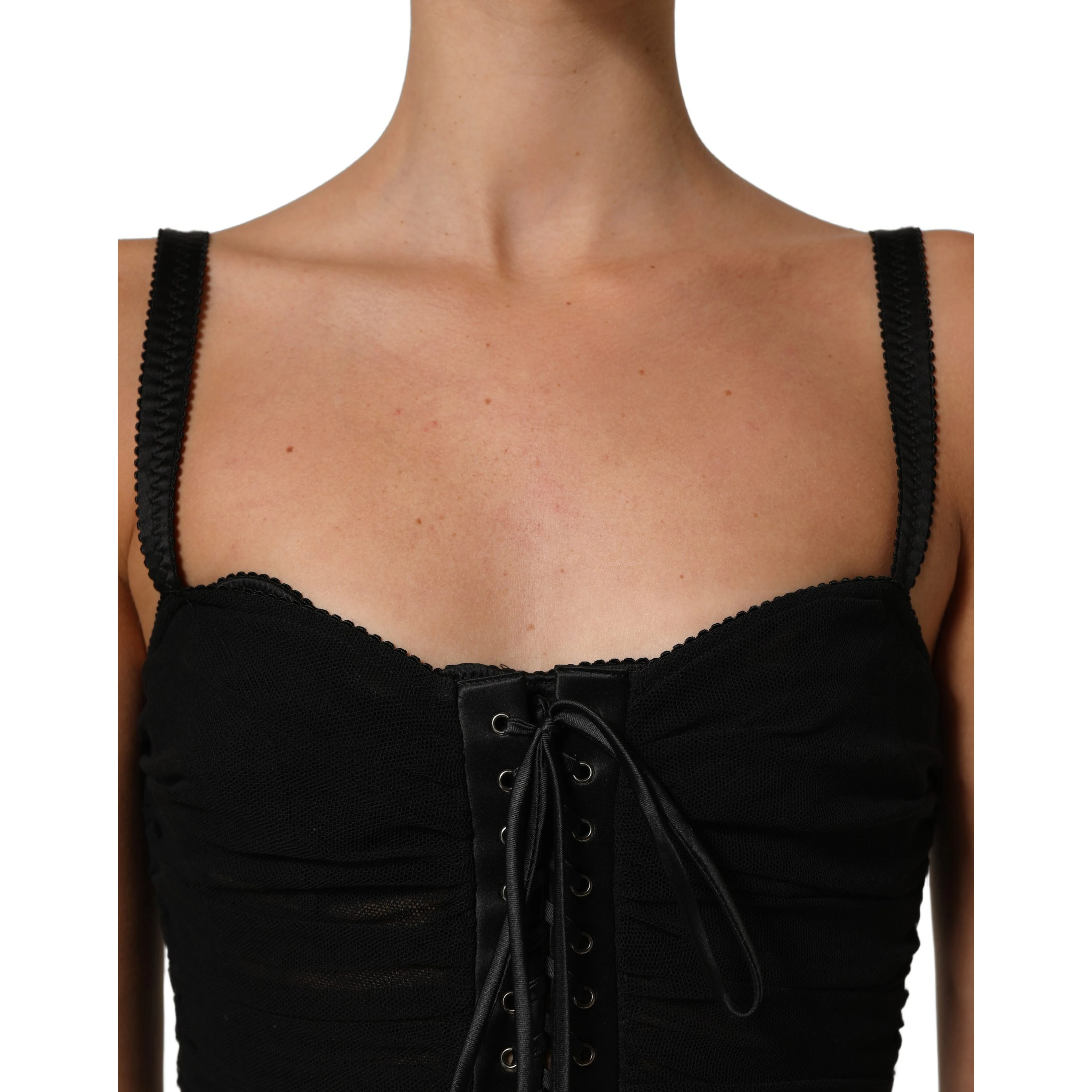 Black Bodycon Fitted Corset Style Mini Dress