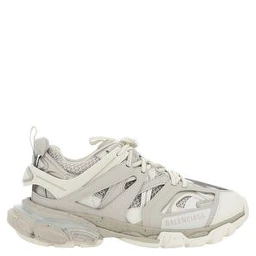 White Polyethylene Athletic Sneakers