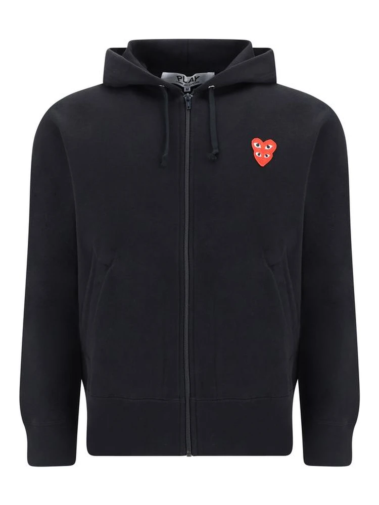 Black Cotton Sweatshirt
