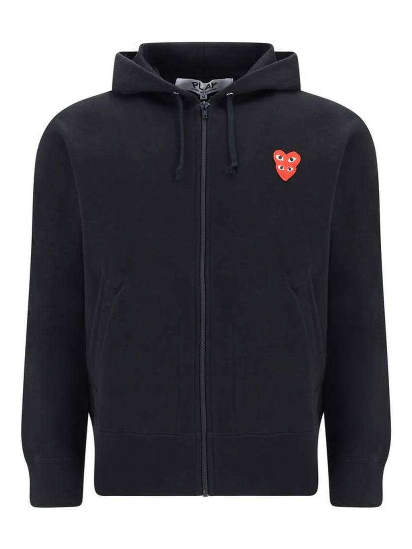 Black Cotton Sweatshirt