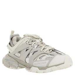 White Polyethylene Athletic Sneakers