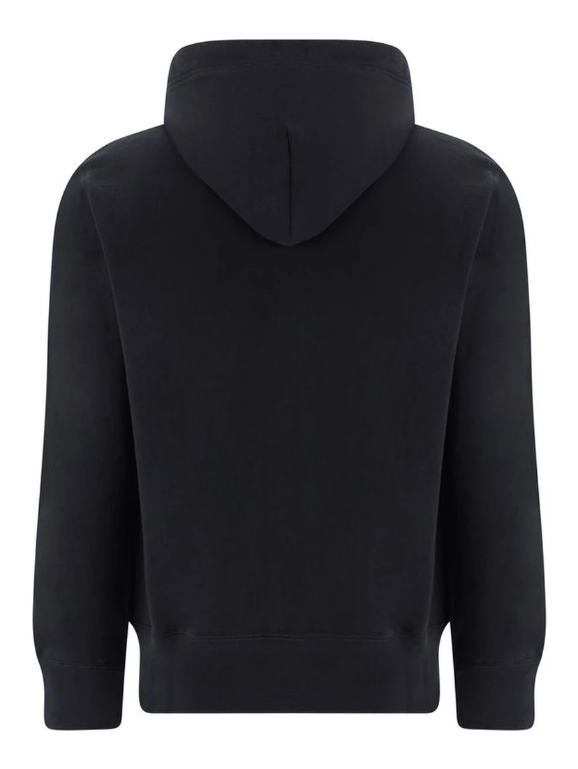 Black Cotton Sweatshirt
