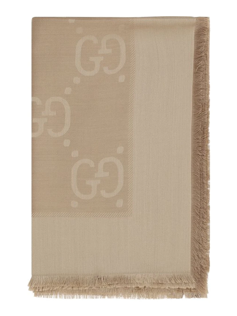 Brown Wool Oves Aries Foulard