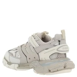 White Polyethylene Athletic Sneakers