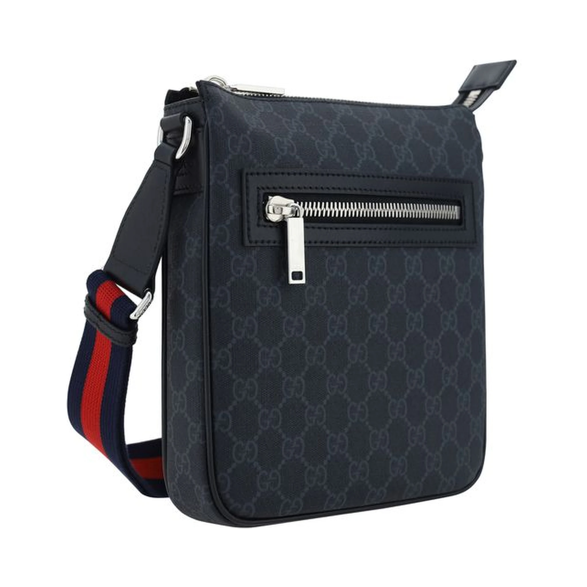 Black Polyethylene Shoulder Bag
