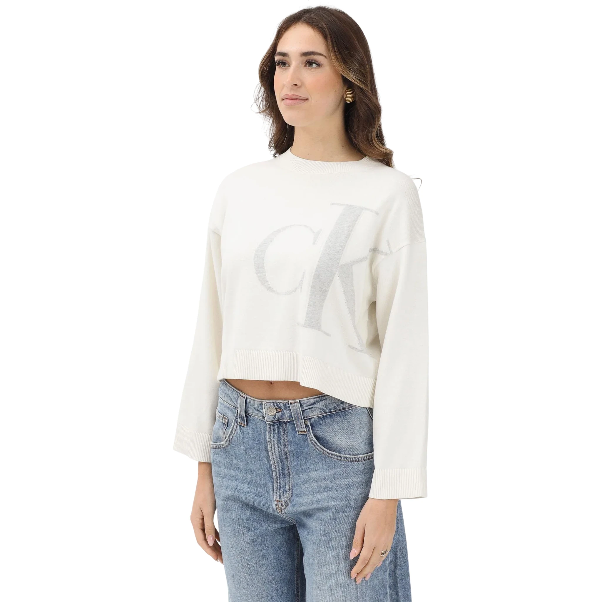 Calvin Klein Sweaters White