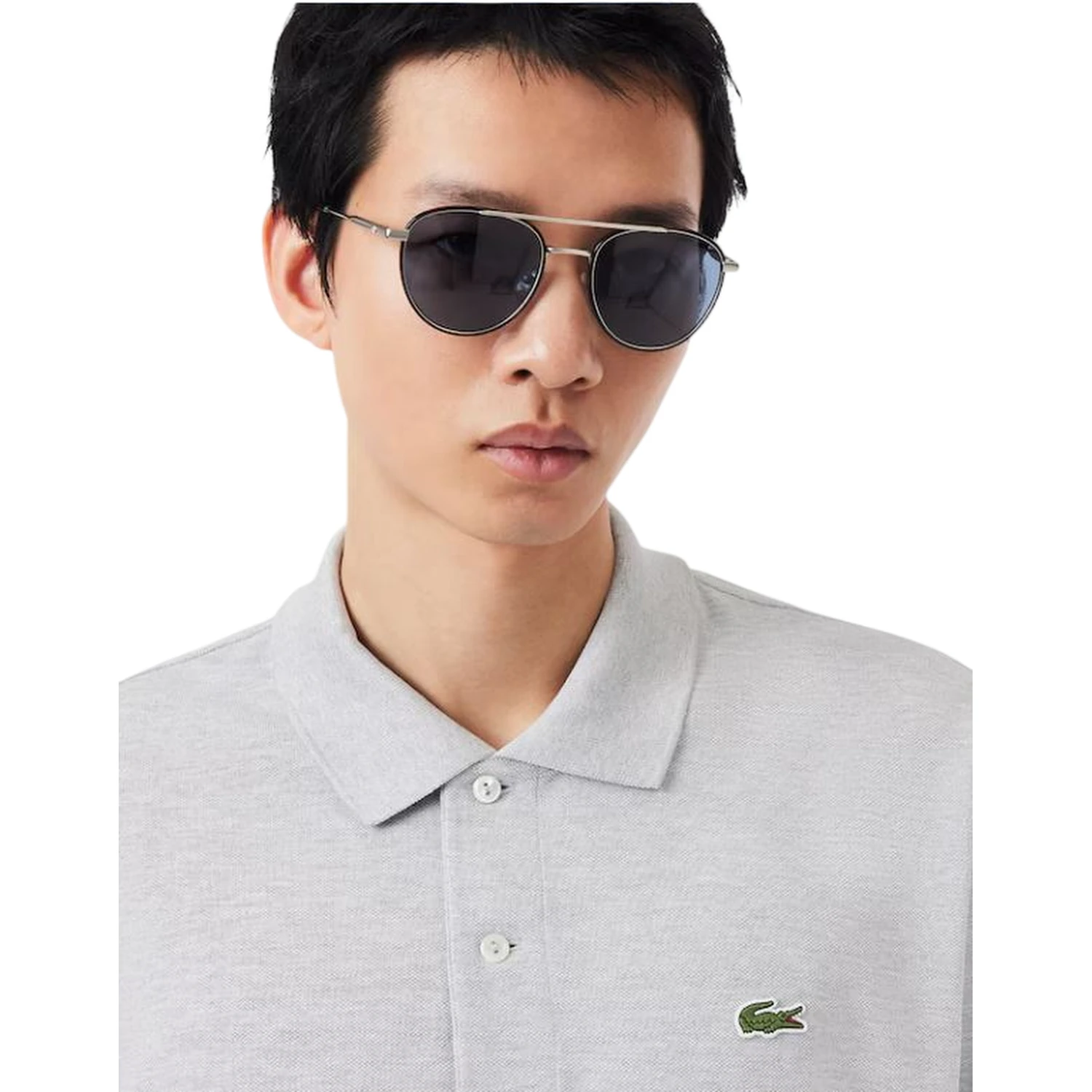 Lacoste T-shirts and Polos Grey