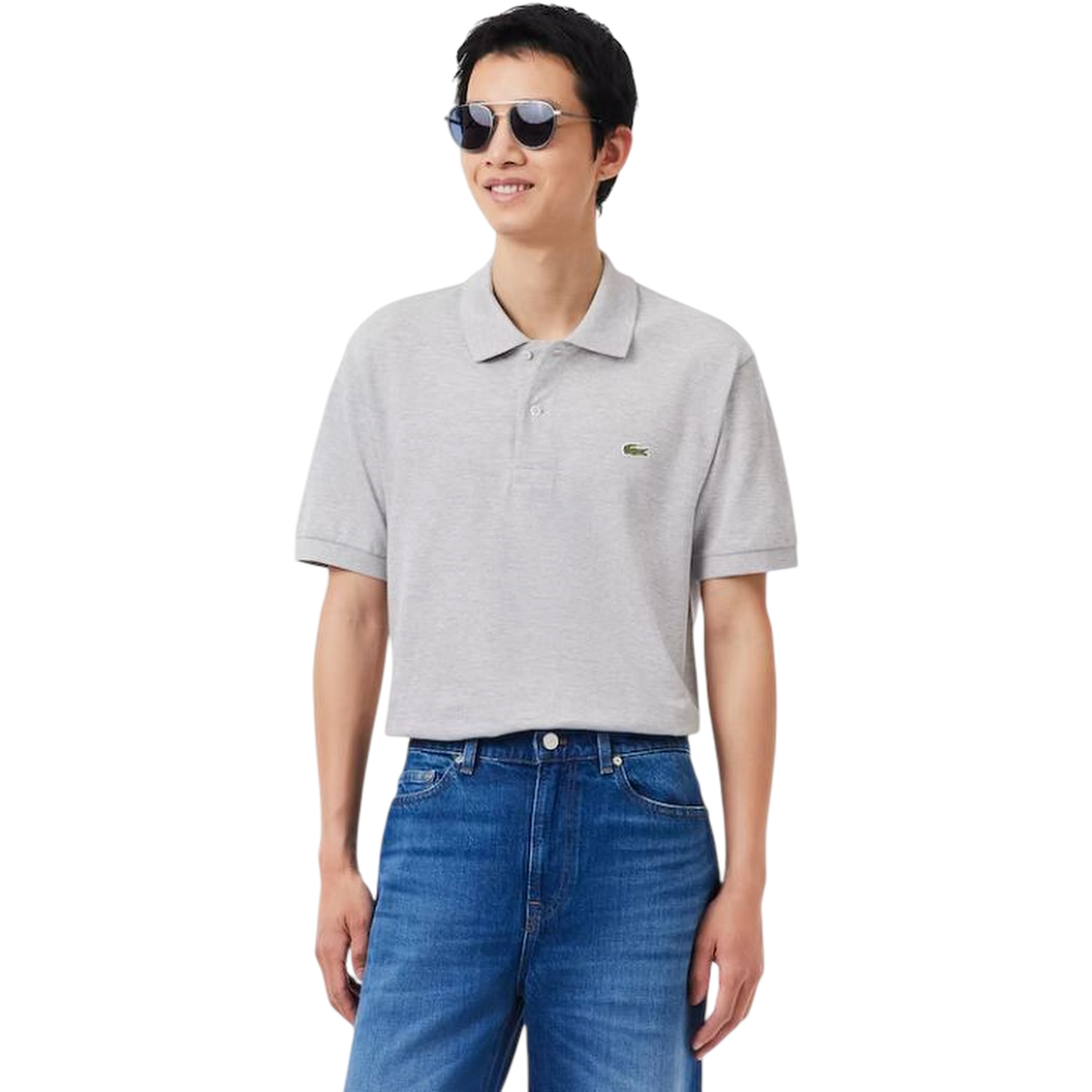 Lacoste T-shirts and Polos Grey