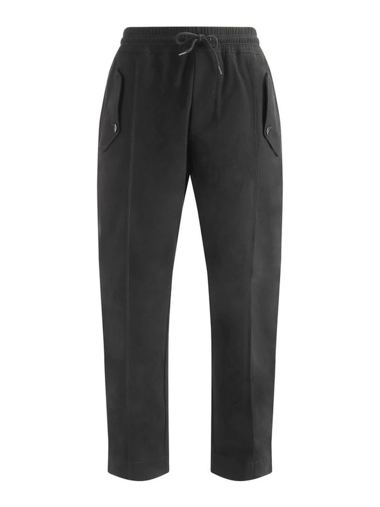 Black Cotton Joggers (Workout Pants)