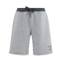 Gray Cotton Bermuda Shorts